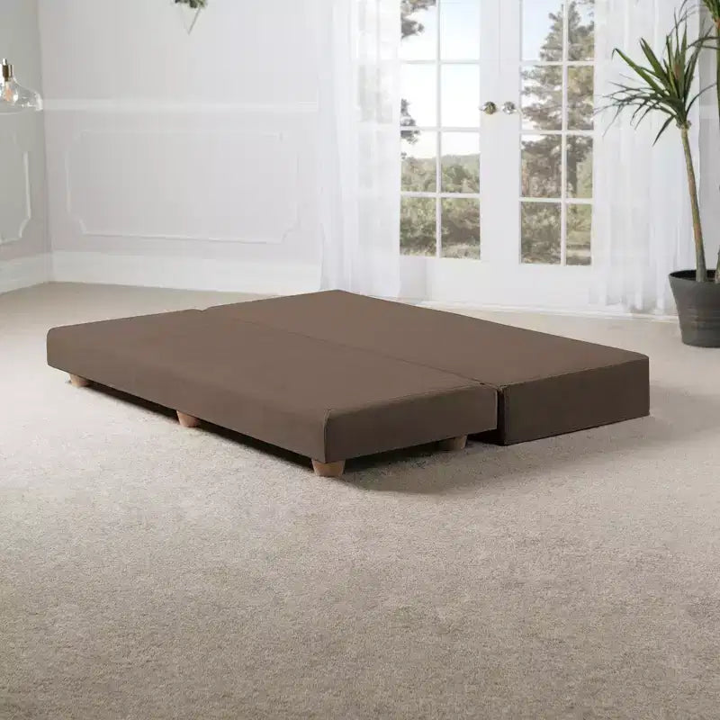 Lit de repos/lit d’appoint escamotable grand format – microvelours