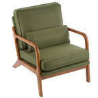 Moderner gepolsterter Akzentstuhl im Mid-Century-Stil
