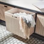 Panca contenitore SAFAVIEH Fiorello con 3 cassetti e cuscino - 47.3 W x 15 L x 19 H - 47Wx15Dx19H