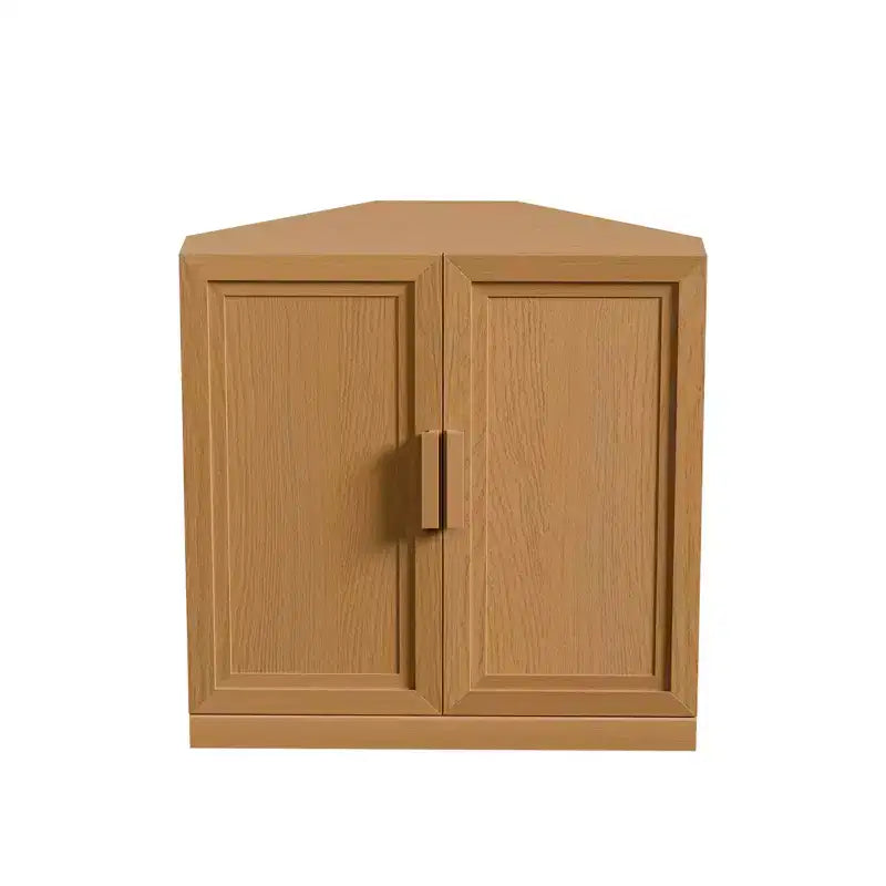Meuble d’angle Dovelina avec étagères réglables, buffet, meuble à vin et meuble de cuisine et de salle à manger avec portes en bois - 31 po H x 31 po L, 36 po H x 31 po L