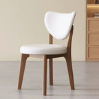 Sedia da pranzo moderna senza braccioli, con schienale alto e rivestimento in similpelle