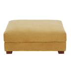 Pouf moderno oversize in tessuto a coste