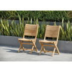 Ensemble de salle à manger de jardin extensible Amazonia Teak Sessa en teck, 13 pièces – 13 pièces