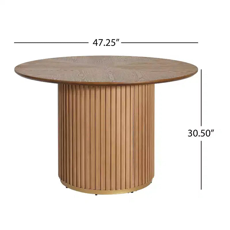Set da pranzo rotondo moderno Christopher Knight Home Shankar da 5 pezzi con sedie imbottite in legno della gomma