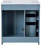 Meuble-lavabo de salle de bains simple de 30 pouces avec meuble et 3 tiroirs ??Noir / Bleu / Vert / Indigo / Blanc