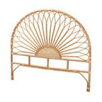 Testiera del letto in rattan naturale, marrone