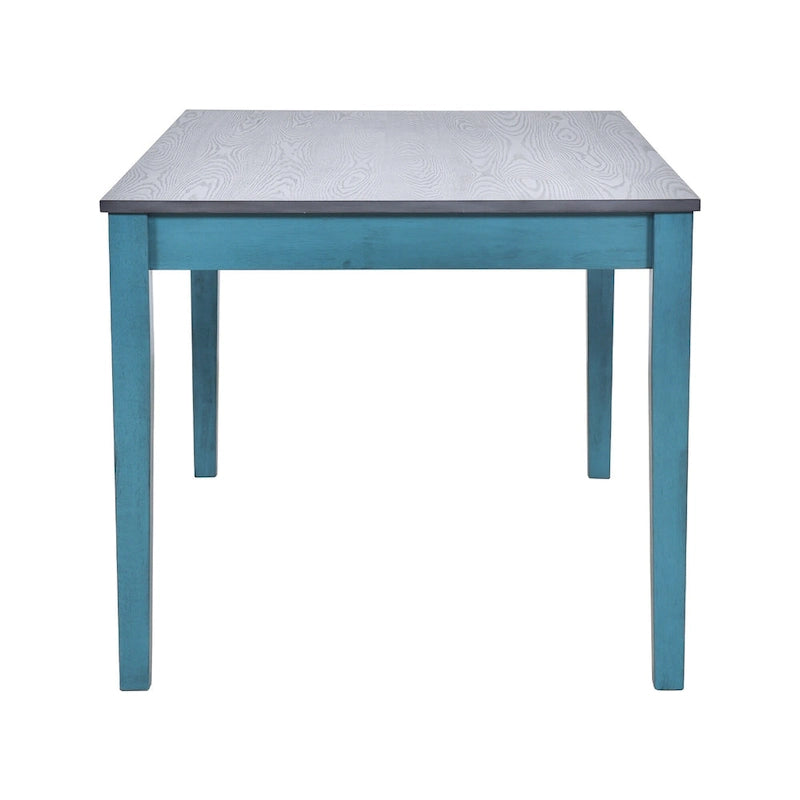 Set da pranzo in legno da 6 pezzi con 4 sedie e panca, tavolo con cassetto