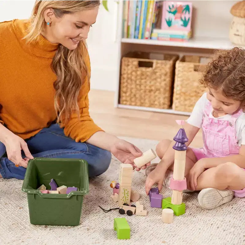 Mobiletto mobile con vassoi e 15 contenitori frontali a vaschetta, 3x4, arredo per bambini