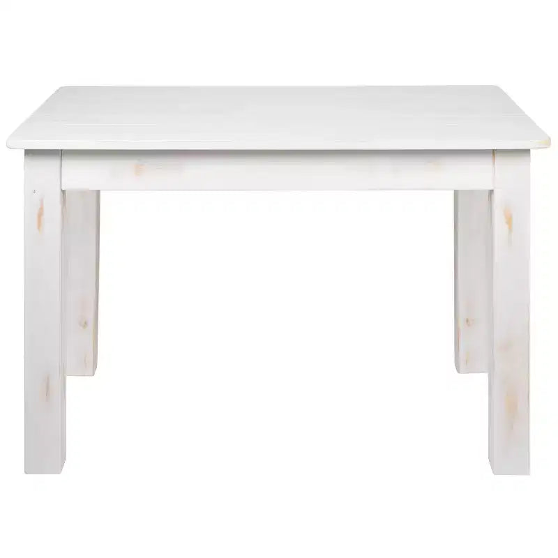 Mesa de jantar retangular Flash Furniture, 46 x 30, em pinho maciço