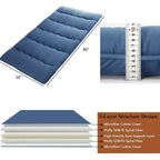 Japanese Futon Mattress, Foldable Floor Sleeping Pad, Tatami Mat for Home, Camping Mattress