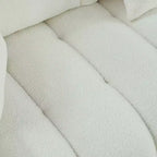 Divano moderno GDFStudio Alanna da 79,5 pollici, a 3 posti, rivestito in tessuto teddy con cuscini