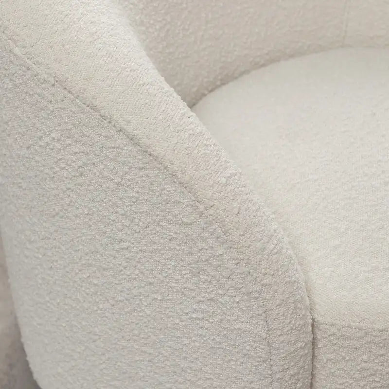 Fauteuil d’appoint pivotant KINWELL en forme de tonneau, rembourré, largeur 34 (lot de 2)
