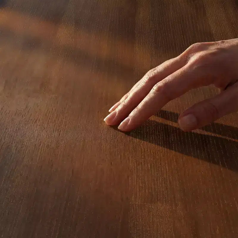 Set da pranzo moderno - tavolo da 80 + 6 sedie imbottite, struttura in legno massello, portata del tavolo di 400 lb, facile da montare