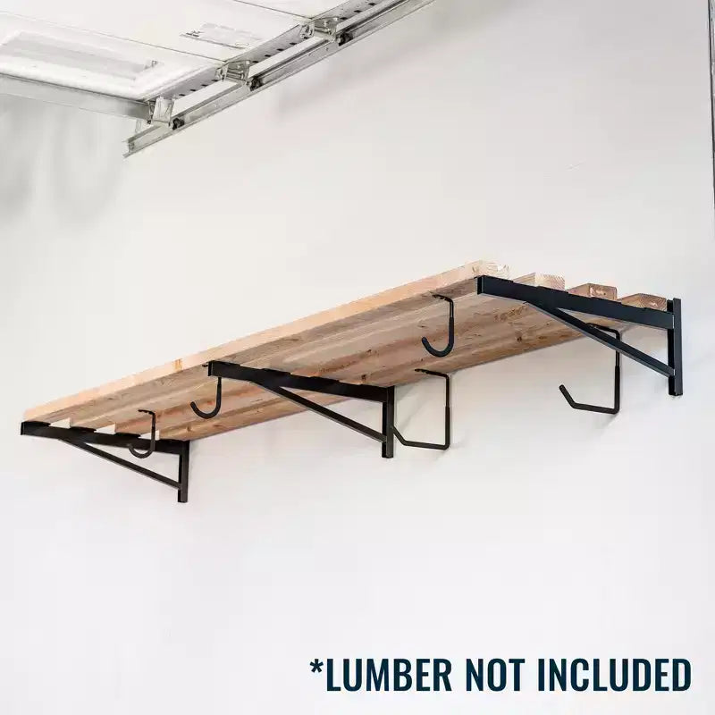 StoreYourBoard staffe per mensole da parete fai da te da 2' x 8' | Mensola da parete per garage ultraresistente