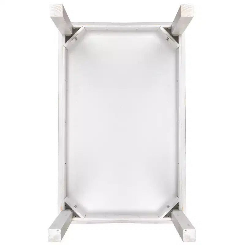 Mesa de jantar retangular Flash Furniture, 46 x 30, em pinho maciço