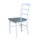 36 Round Extension Dining Table With 4 Madrid Chairs