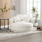 Poltrona rotonda relax ?C bianco/blu/grigio/giallo/arancione/rosso rosa/blu navy/verde, posto singolo e doppio