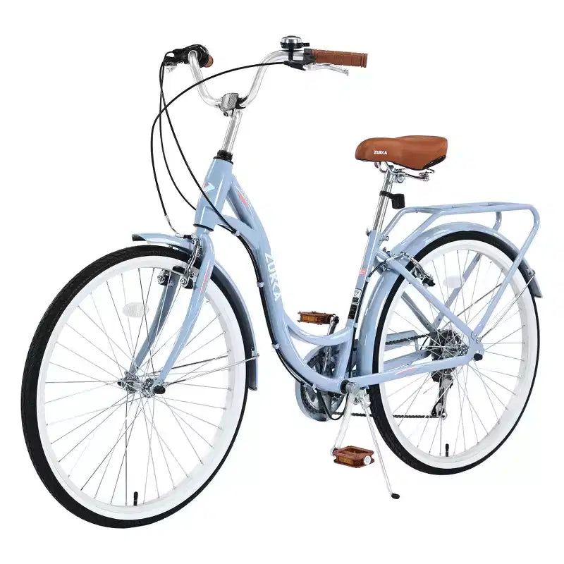 Zeus & Ruta Damenfahrrad, 24 Zoll, mit 7 Gängen und Stahlrahmen