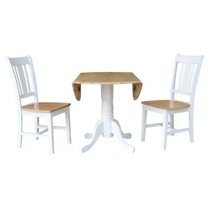 Tavolo a due ante Mase da 42 pollici con 2 sedie San Remo - International Concepts