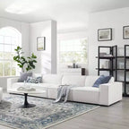 Divano componibile Restore a 4 pezzi con pouf - Modway