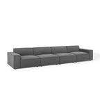 Divano componibile Restore a 4 pezzi con pouf - Modway