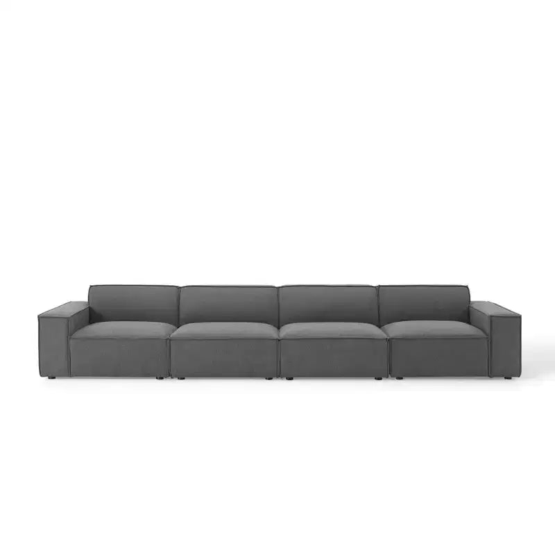 Divano componibile Restore a 4 pezzi con pouf - Modway