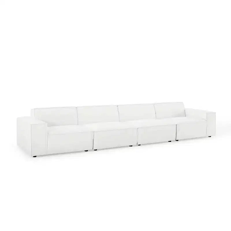 Divano componibile Restore a 4 pezzi con pouf - Modway