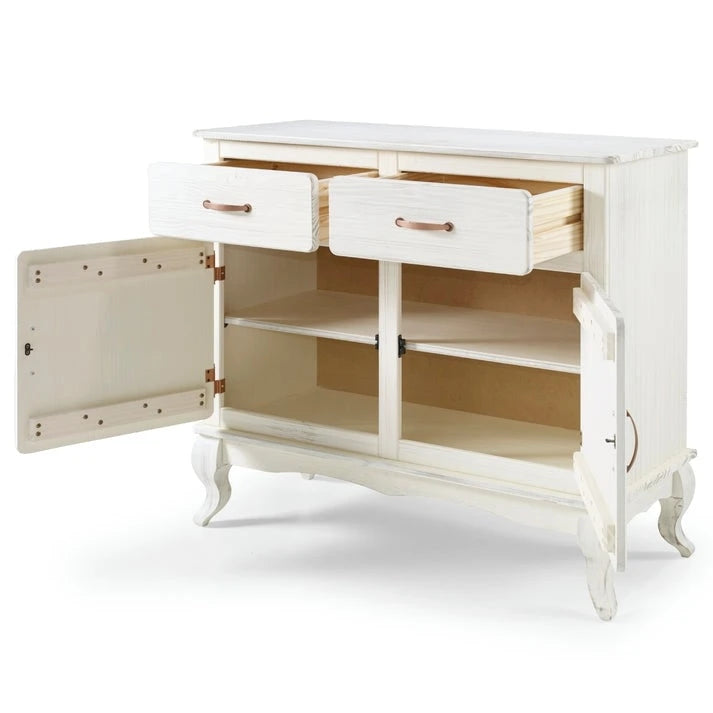 Grünes Buffet-Sideboard aus Holz