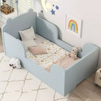 Letto da pavimento a forma di orso Okak per bambini dai 3 ai 6 anni, struttura per letto da bimbo con sponda di sicurezza, grazioso letto per bambini a forma di animale