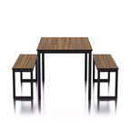 Set da pranzo 3 pz Killucan con 2 panche - miBasics