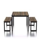 Set da pranzo 3 pz Killucan con 2 panche - miBasics