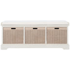 Panca contenitore SAFAVIEH Fiorello con 3 cassetti e cuscino - 47.3 W x 15 L x 19 H - 47Wx15Dx19H