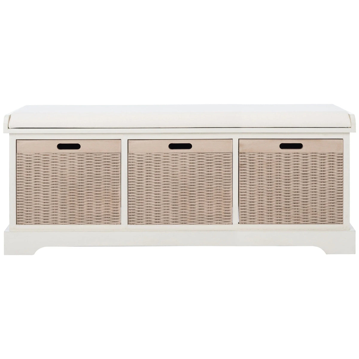 Panca contenitore SAFAVIEH Fiorello con 3 cassetti e cuscino - 47.3 W x 15 L x 19 H - 47Wx15Dx19H