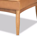 Set da pranzo con panca per angolo cottura in legno Riordan, 2 pezzi - Baxton Studio