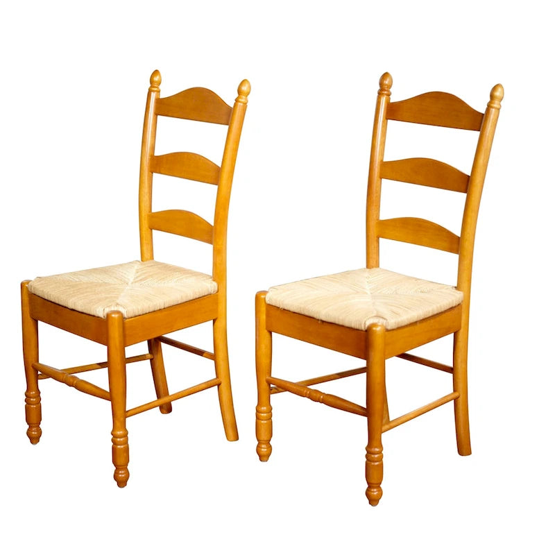 Chaise de salle à manger Jessie à dossier en échelle Simple Living (lot de 2)