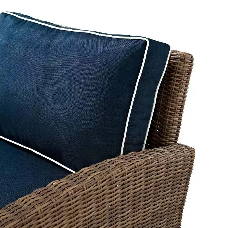 Bradenton 4-delige loungeset van wicker voor buiten - Crosley
