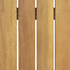 Ensemble de salon extérieur Willowbrook en bois d’acacia pour 4 personnes, par Christopher Knight Home