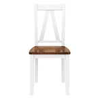 Set da 6 pezzi per tavolo da pranzo in legno stile rustico con panca lunga e 4 sedie da pranzo-ModernLuxe
