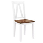 Set da 6 pezzi per tavolo da pranzo in legno stile rustico con panca lunga e 4 sedie da pranzo-ModernLuxe