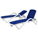 Coppia di chaise longue con imbracatura per tutte le stagioni della collezione Plymouth - 77 pollici