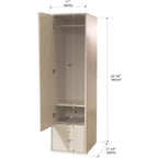 Armoire de rangement Corry de Kings Brand Furniture, blanche