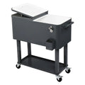 Glacière en fer avec revêtement pulvérisé de 80 QT et étagère