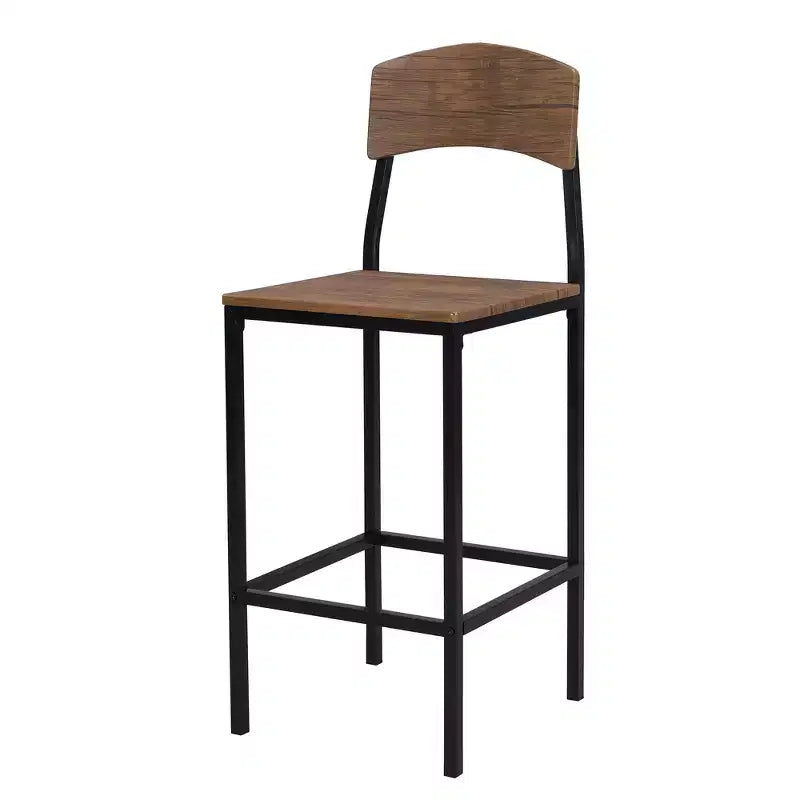 Ensemble Whisen de table à manger de ferme de 5 pièces avec rallonge rabattable, hauteur comptoir, et chaises de salle à manger