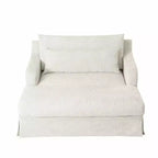 Cadeira sofá-cama de chenille extra profunda Polibi
