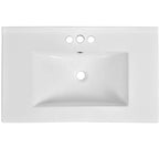 Meuble-lavabo de salle de bains simple de 30 pouces avec meuble et 3 tiroirs ??Noir / Bleu / Vert / Indigo / Blanc