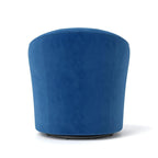 Lot de 2 fauteuils tonneau modernes SEYNAR en velours rembourré, pivotants à 360 degrés, avec dossier capitonné à boutons