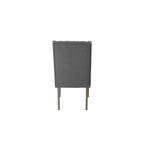 Set da pranzo rustico grigio allungabile Best Quality Furniture da 9 pezzi