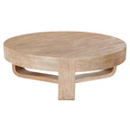 Tavolino da caffè rotondo Royal Hampton da 32" con piano e base a slitta aperta