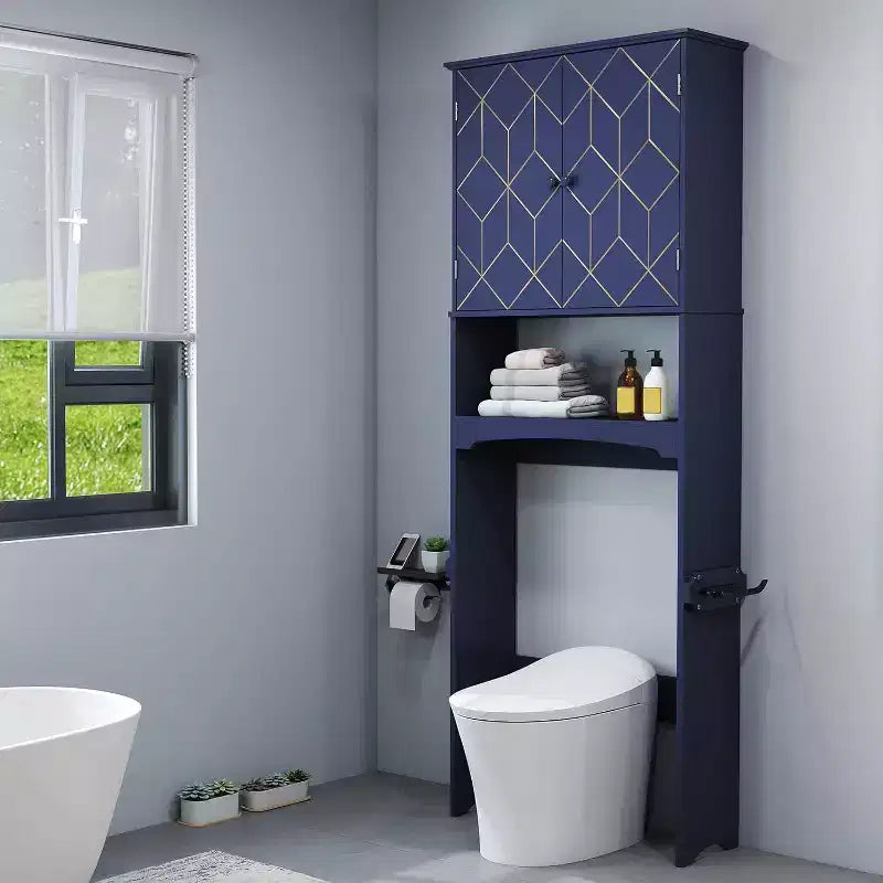 Mobile salvaspazio sopra il WC per il bagno
