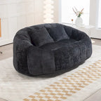 GDFStudio - Divano relax Laurel in ciniglia a 2 posti con schiuma ad alta densità e comfort extra-large